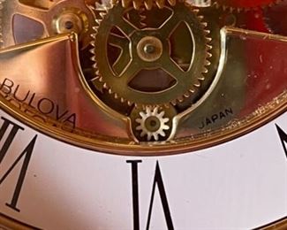 AS-IS Bulova Skeleton Clock Quartz	7x6x3in	HxWxD
