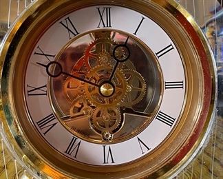 AS-IS Bulova Skeleton Clock Quartz	7x6x3in	HxWxD
