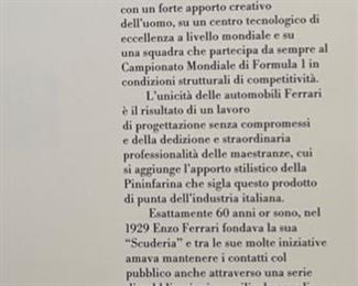 Ferrari 1989 Factory Yearbook Annual Book	11x8.5in	