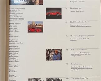 Ferrari 1990 Factory Yearbook Annual Book	11x8.5in	