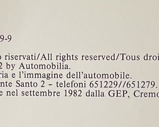 Alfa Romeo 2 Volume Book Set Catalogue Raisonne 1910-1982	11.5x10.5x2.5in	HxWxD
