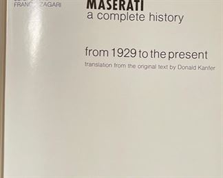 Maserati - Complete History from 1929 to Present - Orsini Zagari Book Sports Car	10x9in	
