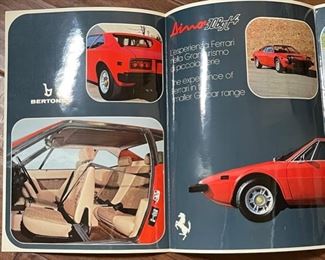 Original 1974 Ferrari Dino 308gt4 Sales Brochure	11.75x8.25in	
