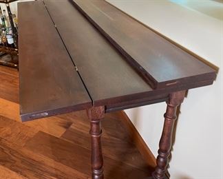 Bombay Dark Wood Fold Out Table	31x60x16-36	
