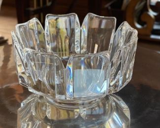 Orrefors crystal vase bowl	5in H x 9in Diameter	

