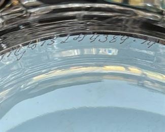Orrefors crystal vase bowl	5in H x 9in Diameter	
