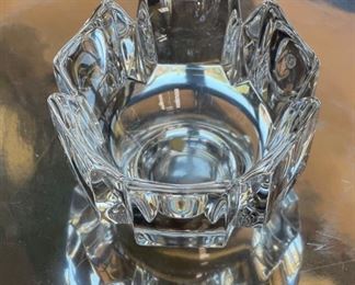 Orrefors crystal vase bowl small	3.5in H x 4in diameter	
