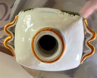 A Di Cicoria Deruta Italian Ceramics Hand Painted Dip A Mano Pottery Majolica  	14x10x6.5in	HxWxD
