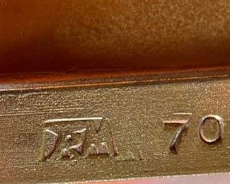 4pc Custom Copper & Brass Centerpiece candles	Centerpiece: 4in H x 12in Diameter	
