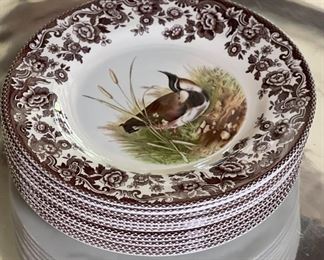 11PC 8in Spode Woodland  Salad Plates S3422 AO	8in	
