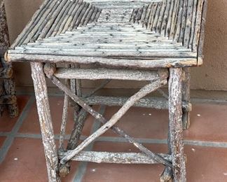 Rustic Bentwood Branch & Twig End Table	22 x 22 x 22	HxWxD
