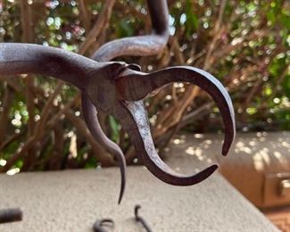 Hand Forged Wrought Iron Snake Triangle	13 x 12	
