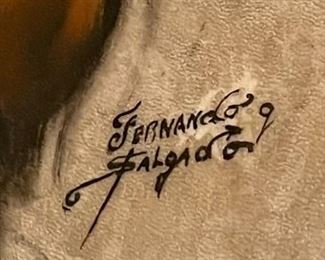 3pc *Original*  Native American Drums Painting Fernando Salgado	24in Diameter	
