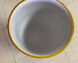 Italian Ceramics Deruta Chalice Hand Painted Dip A Mano Pottery Majolica	6in H	
