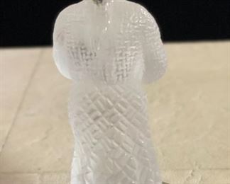 Saint Louis Crystal Asian Flute Player Figurine St	5.5in H	
