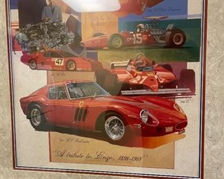 Ferrari A Tribute to Enzo Framed Poster	30.5x24.5in	