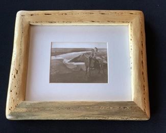 Set of 4 Native American Photo Prints in Natural Wood Frames	12.5x10.5x1	HxWxD
