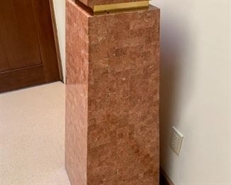 Red Granite Tile Display Pedestal	42x15x15	HxWxD

