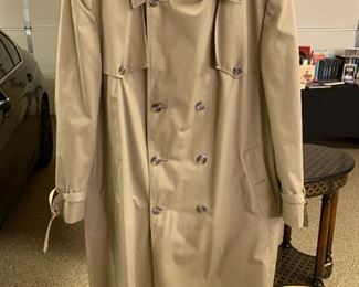 Vintage Unisex Christian Dior Monsieur Wool Double Breasted Trench Coat Size 44R	44R	
