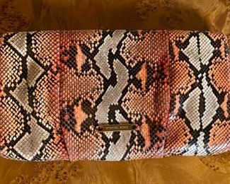 Michael Kors Womens Snakeskin  Handbag Clutch Purse	12x7x1.5 inches	
