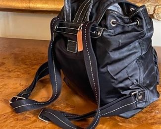 Authentic COACH Black Nylon & Leather Backpack	12x12x6 inches	
