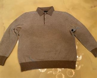 Armani Collezioni Men's Full Zip Jacket Sweater Black Size L	Size Large	

