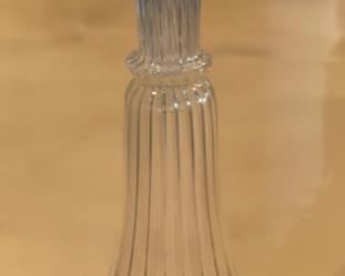 6 Piece Art Glass Decanters w/ Metal Tray	15x18.5x12in	HxWxD
