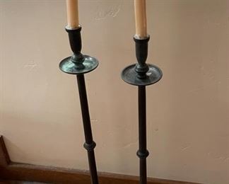 2pc Bronze Candle Stands	28 inches high	
