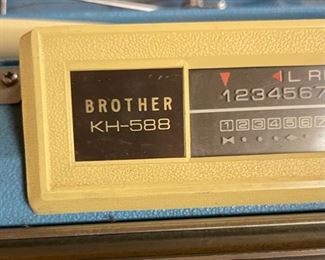 Brother KH-588 Knitting Machine	3x7x41in	HxWxD
