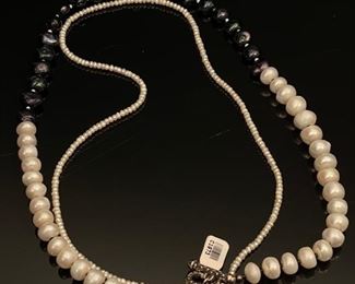 2 Strand Fresh Water Pearl Necklace
