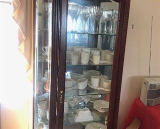 China hutch and dishes