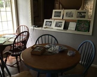 Tables and baseball cards 