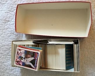 Box of baseball Sports cards 