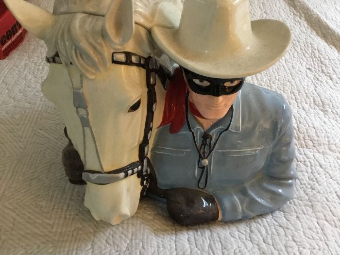 The Lone Ranger & Silver cookie jar - no box