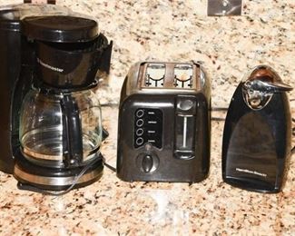 Coffee Maker Toaster and Electric Can Opener