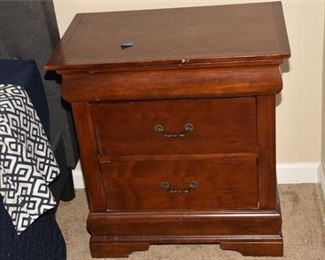 Two 2 Drawer Nightstand