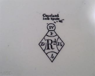 Copeland Late Spode "Field Sports" platter dated 1851