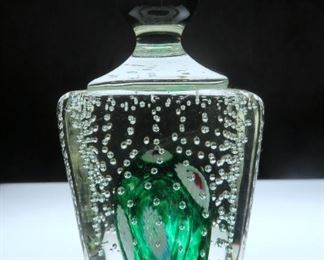 Labelled Fratelli Toso glass paperweight 