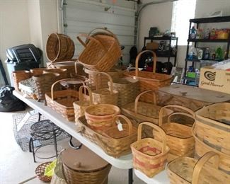 Lots of Longaberger baskets