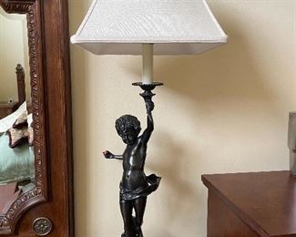 Walter E Smithe, Decorative brass boy lamp