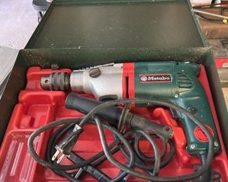 Metabo 1/2” electric drill in original case
