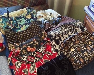 Assorted purses and handbags