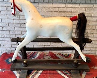 Vintage Hobby Horse by Robotham and Co. England. Horse hair tail.