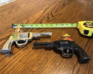 (2) Wyandotte Me & My Buddy Cap Pistol Tin Toy. Tested and working!