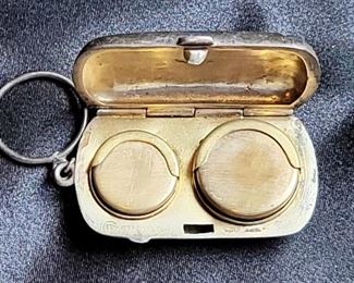 Sterling Coin Case on Keychain
Description