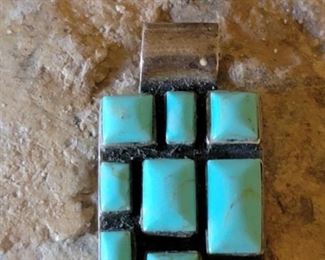 Sterling & turquoise pendant