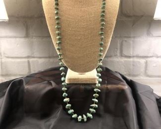 Vintage 35 inch turquoise necklace with stones