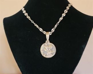 James Avery 925 Saint Christopher Medal on Chain