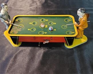 Mechanical Billiard Table Wind Up Tin Toy