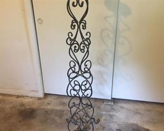 Vintage Decorative Iron Pillar Candle Stand